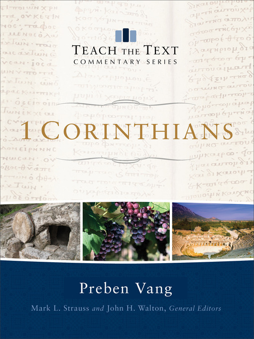 Title details for 1 Corinthians by Preben Vang - Available